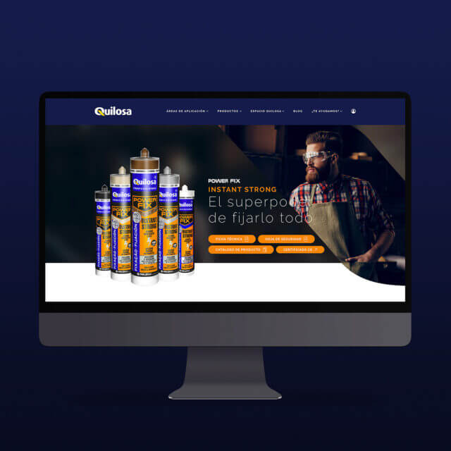 Diseño web en Banyeres de Mariola para la empresa Quilosa